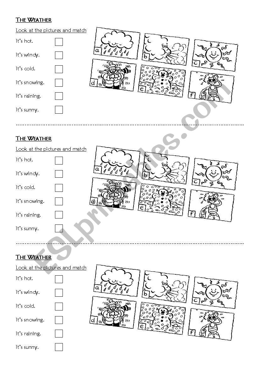 The Weather worksheet