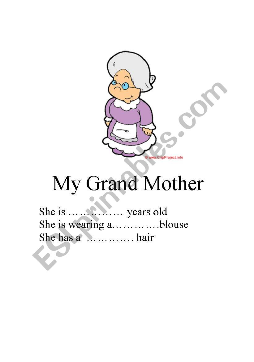 my grandmother worksheet