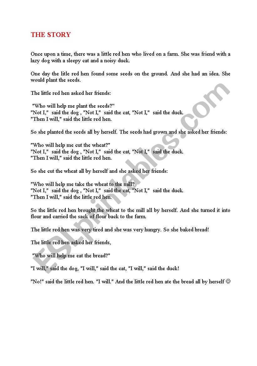 The Little Red Hen | Storytelling 