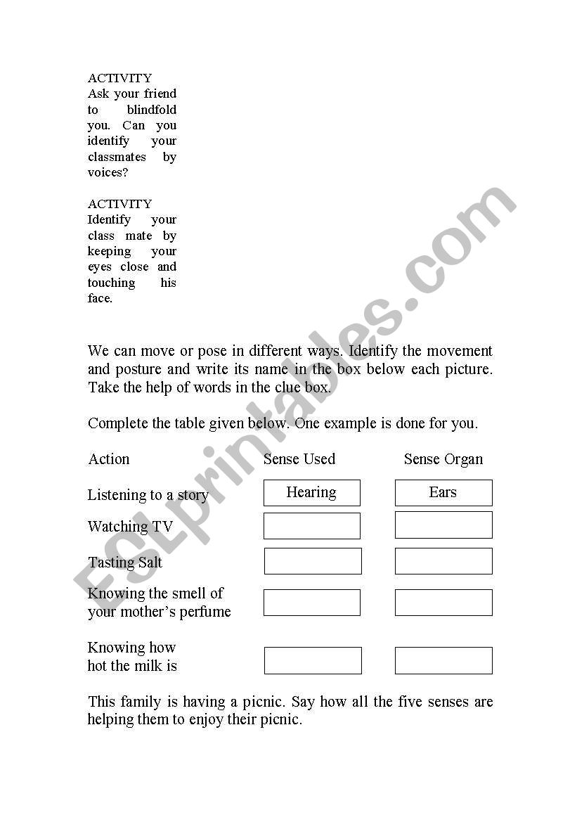 Worksheet on human body worksheet