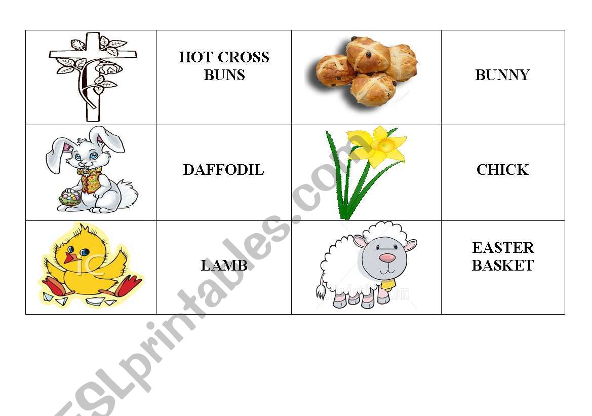 Easter-domino worksheet
