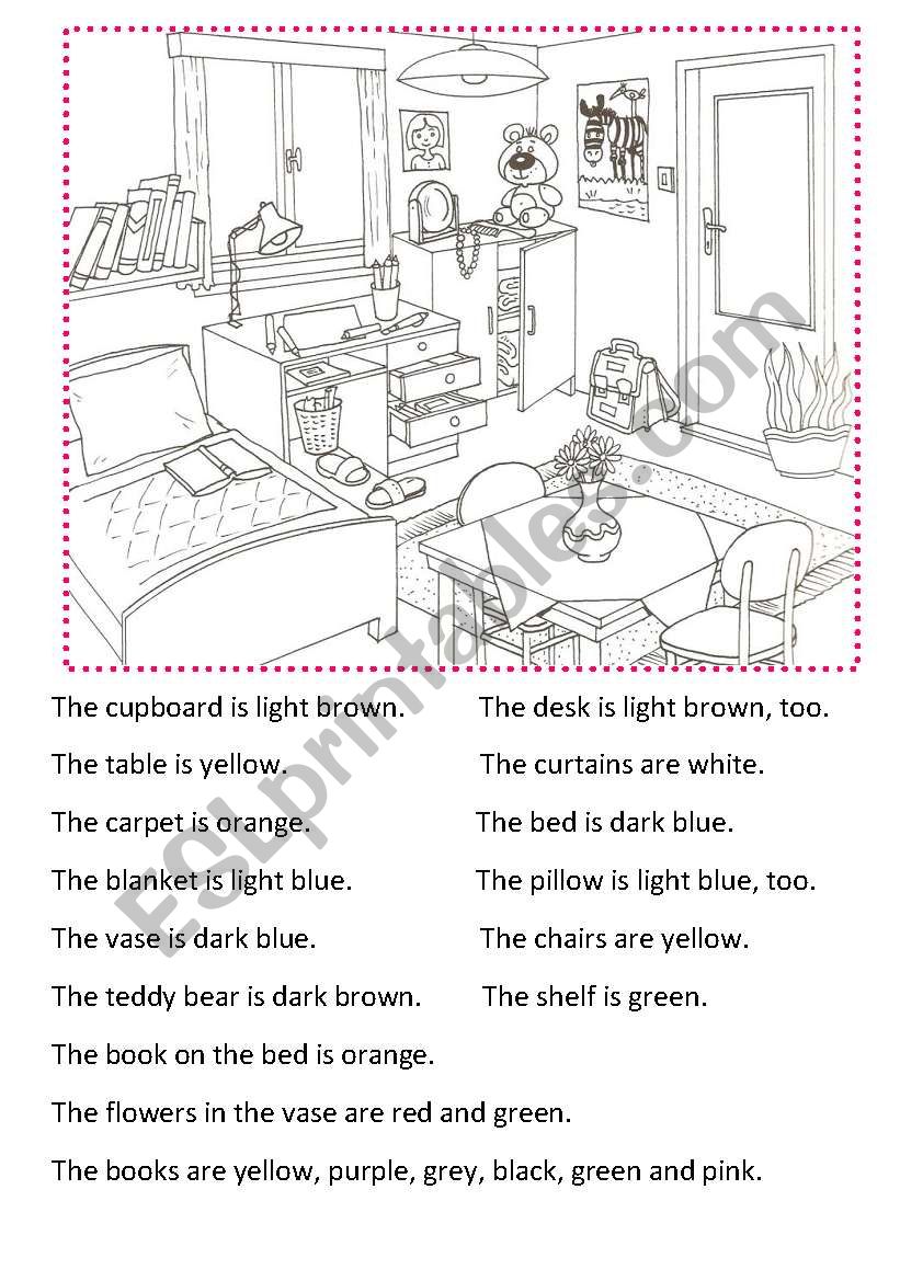 COLOURS worksheet