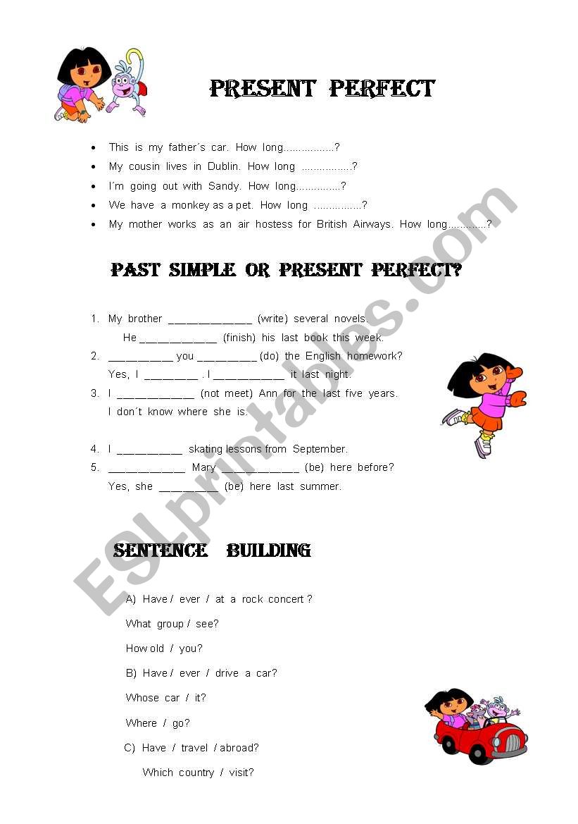 Present Perfect tense worksheet