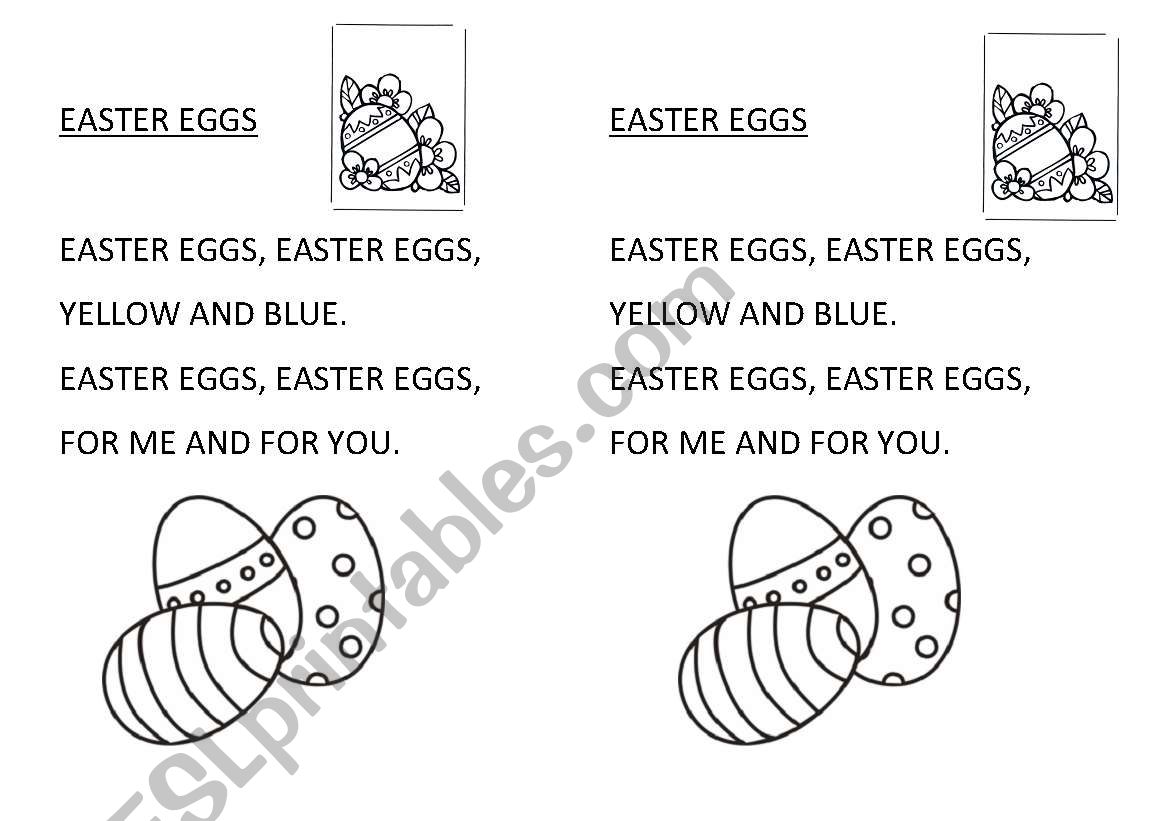 easter eggs worksheet