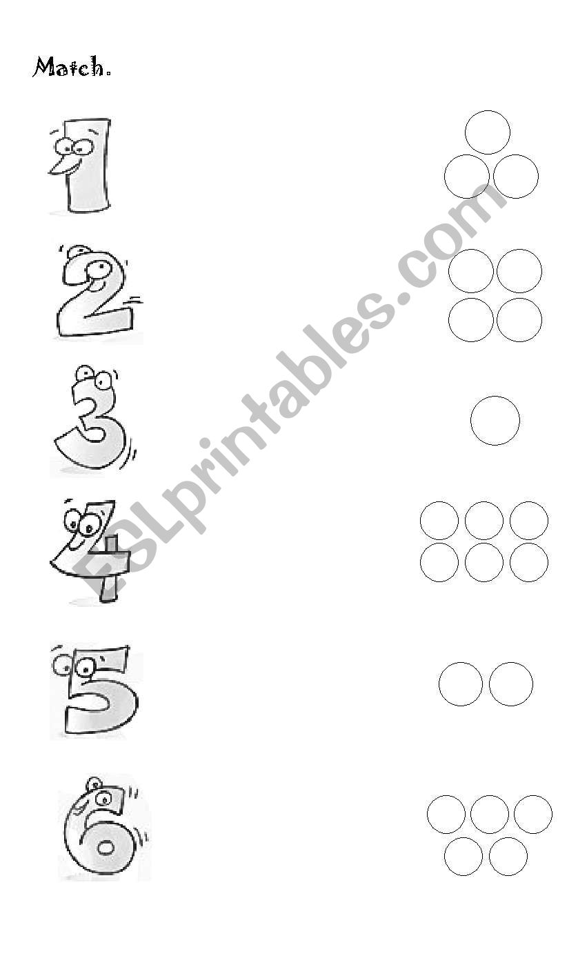 NUMBERS worksheet