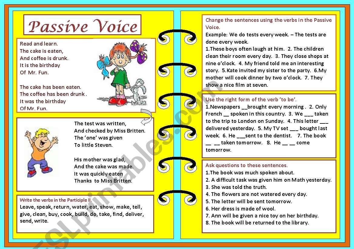 Passive Voice worksheet