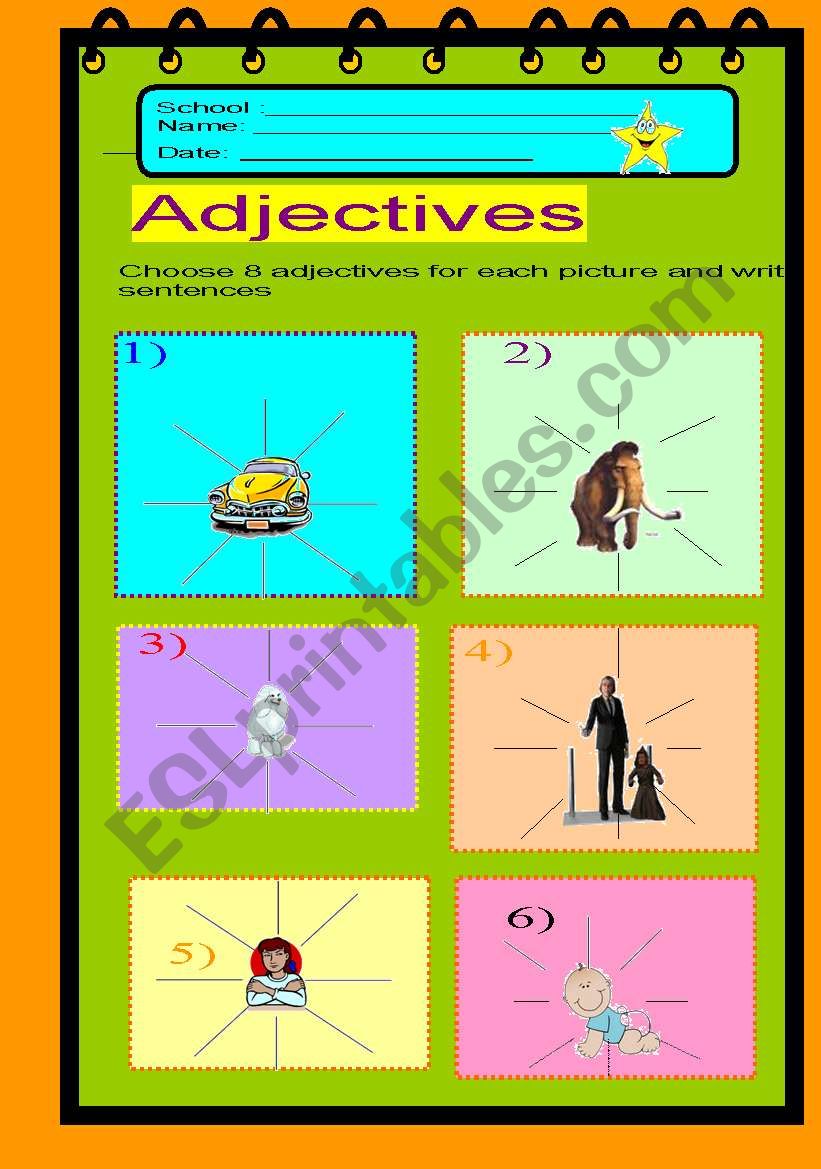 adjectives worksheet