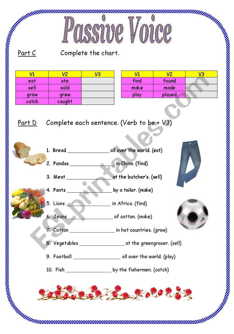 Passive Voice worksheet