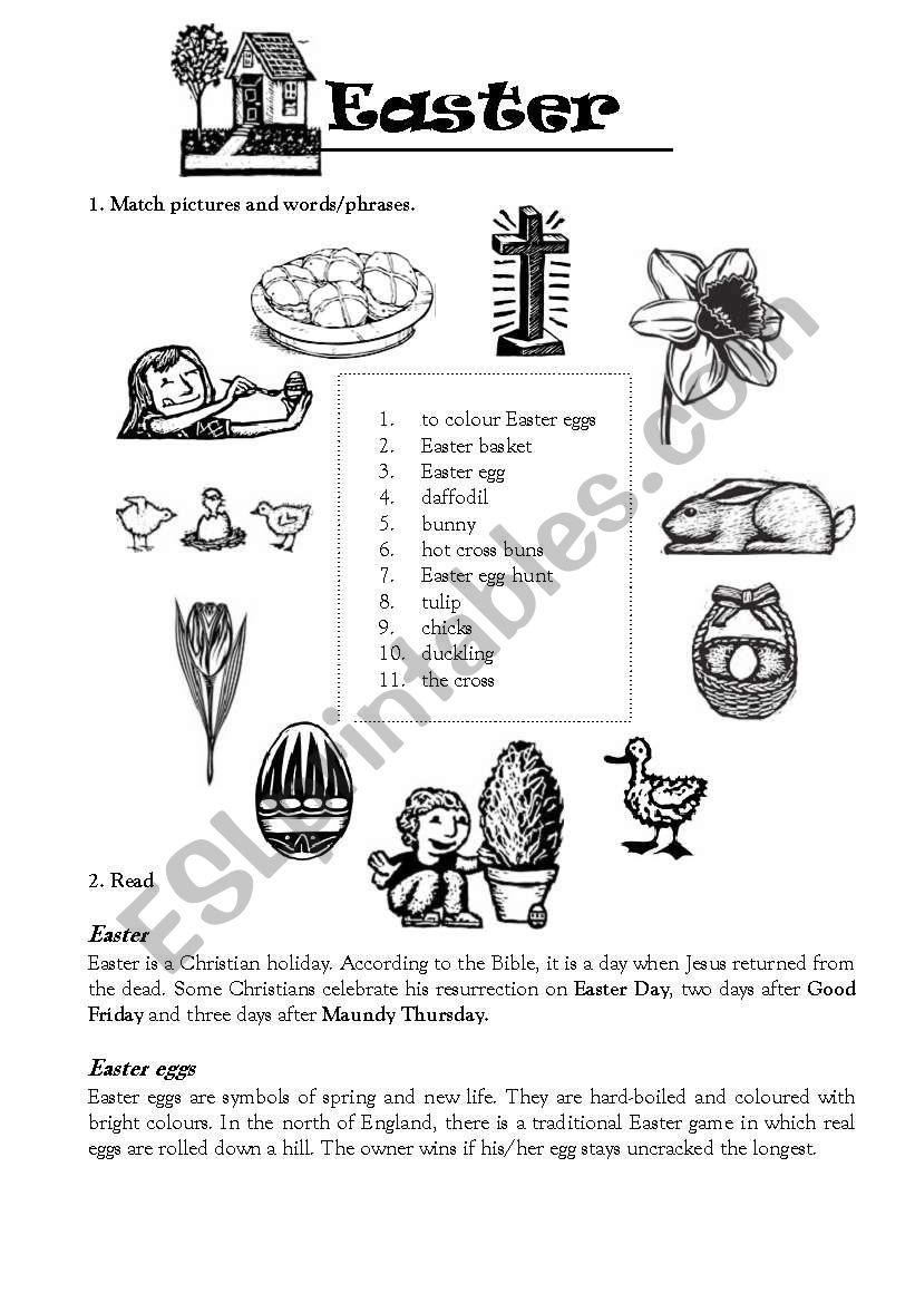 Easter worksheet