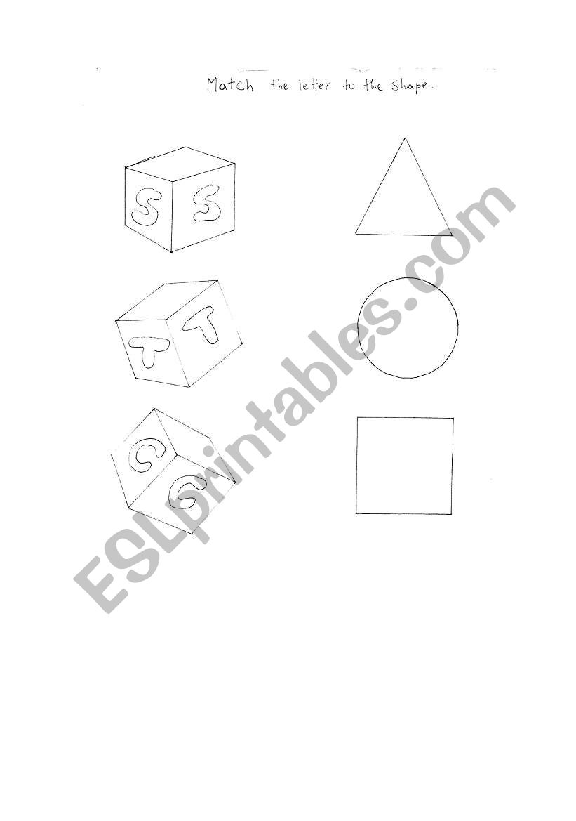 Letter recognition worksheet