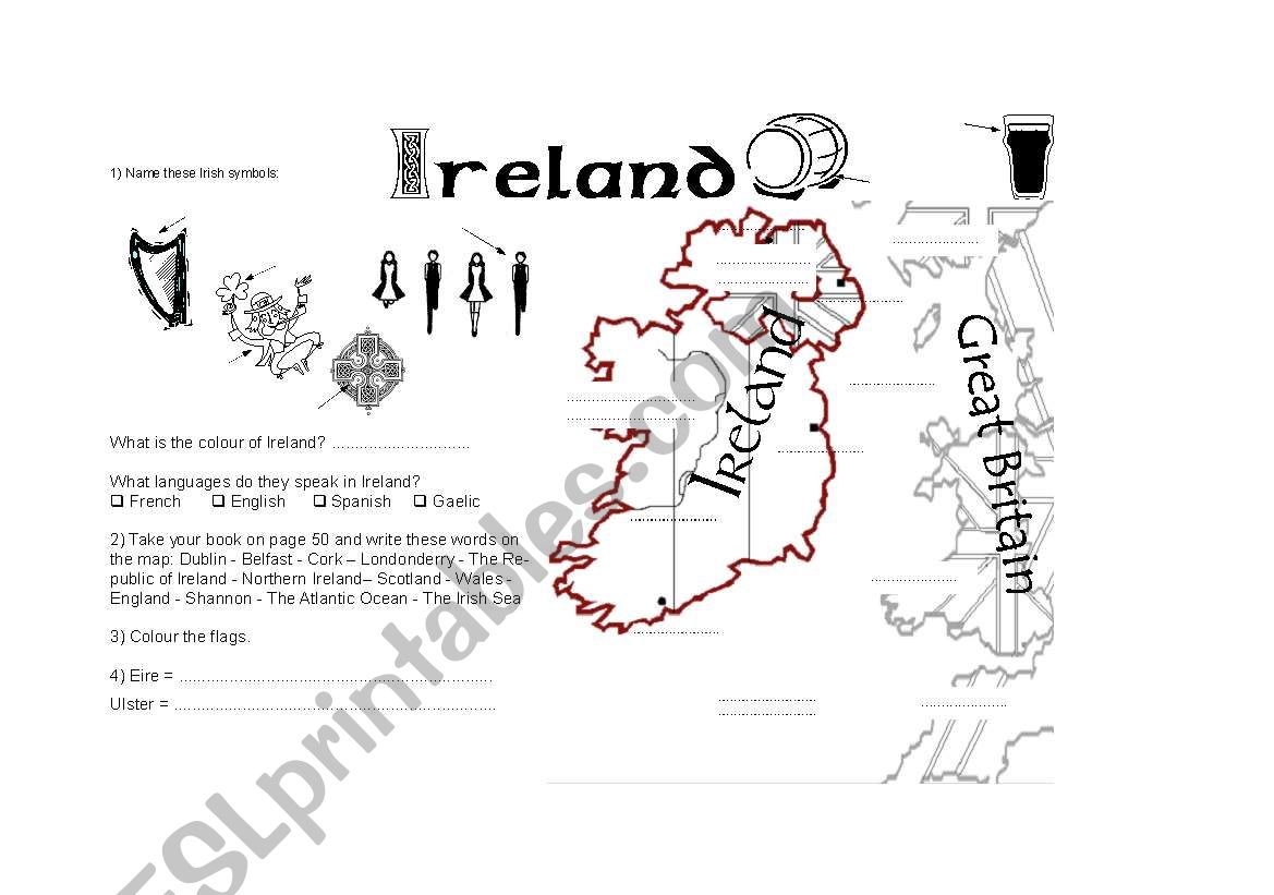 Ireland (preview) worksheet