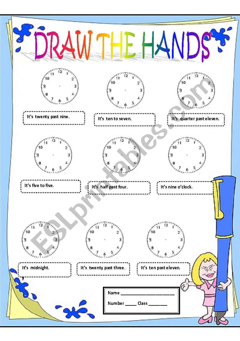 WHAT TIME IS IT? worksheet