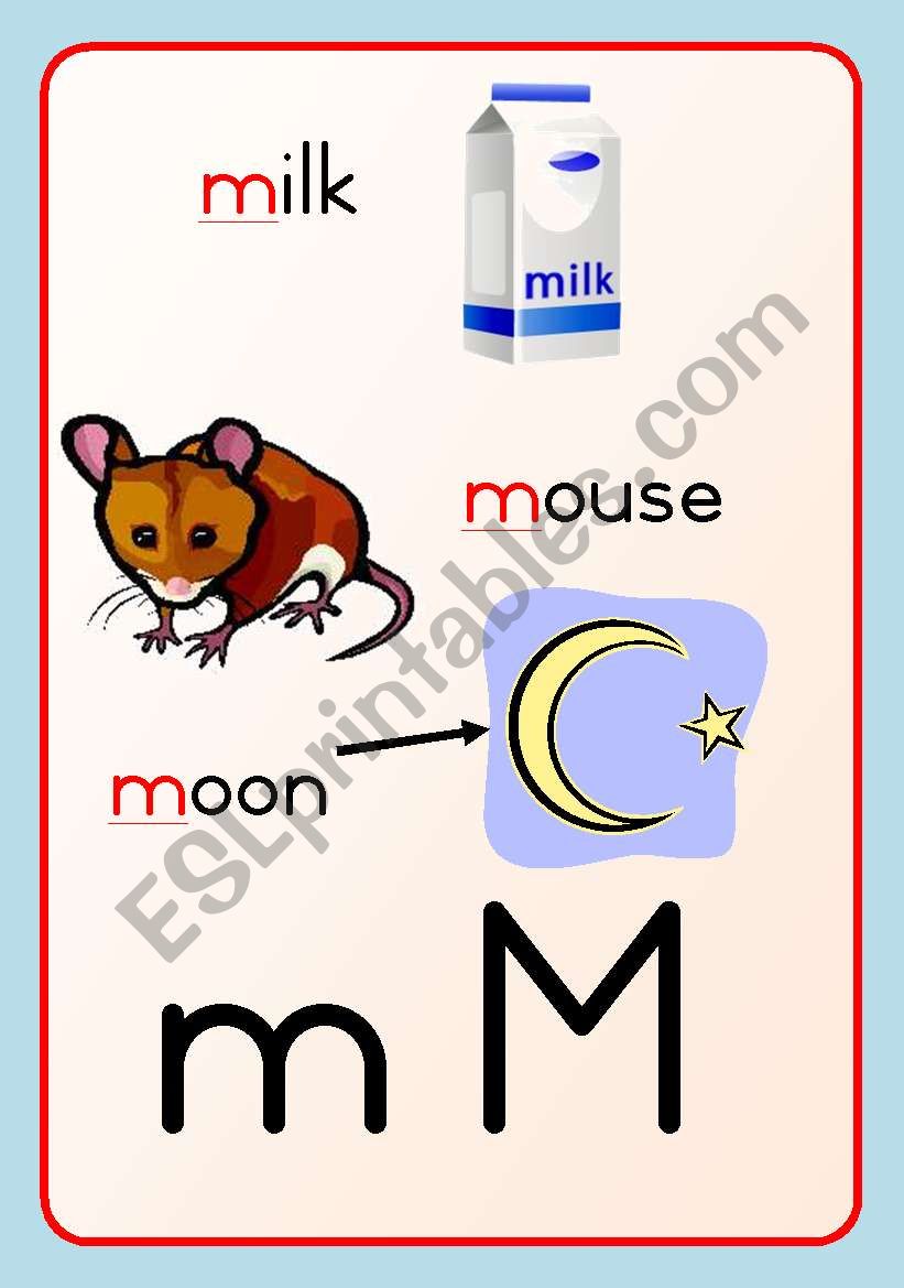 Alphabet /wall freeze M-P worksheet