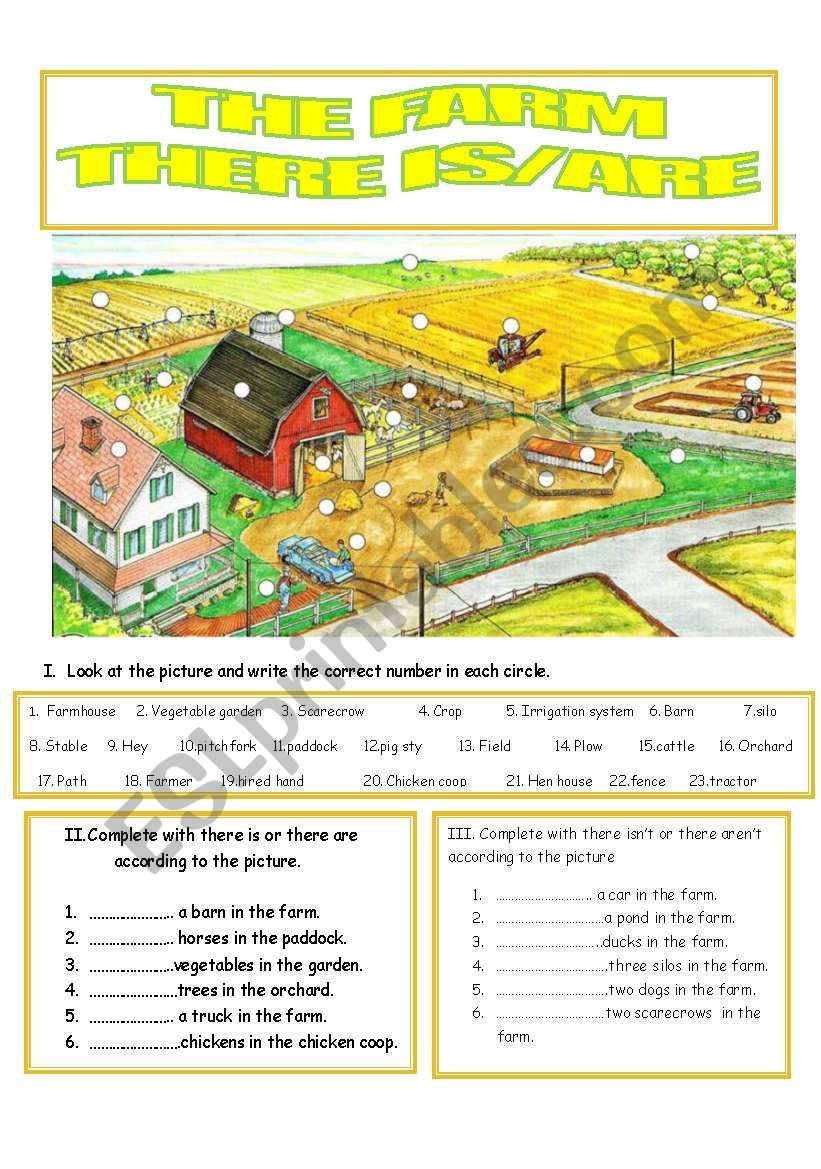The farm worksheet