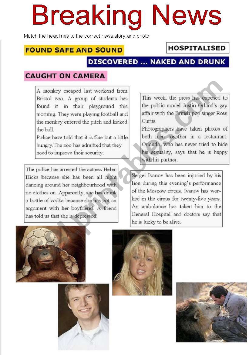 WhatÂ´s on??? (television) worksheet