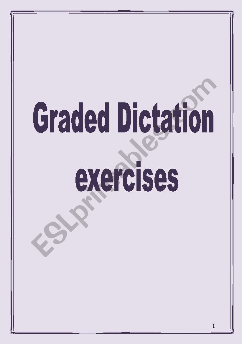 Graded Dictations worksheet