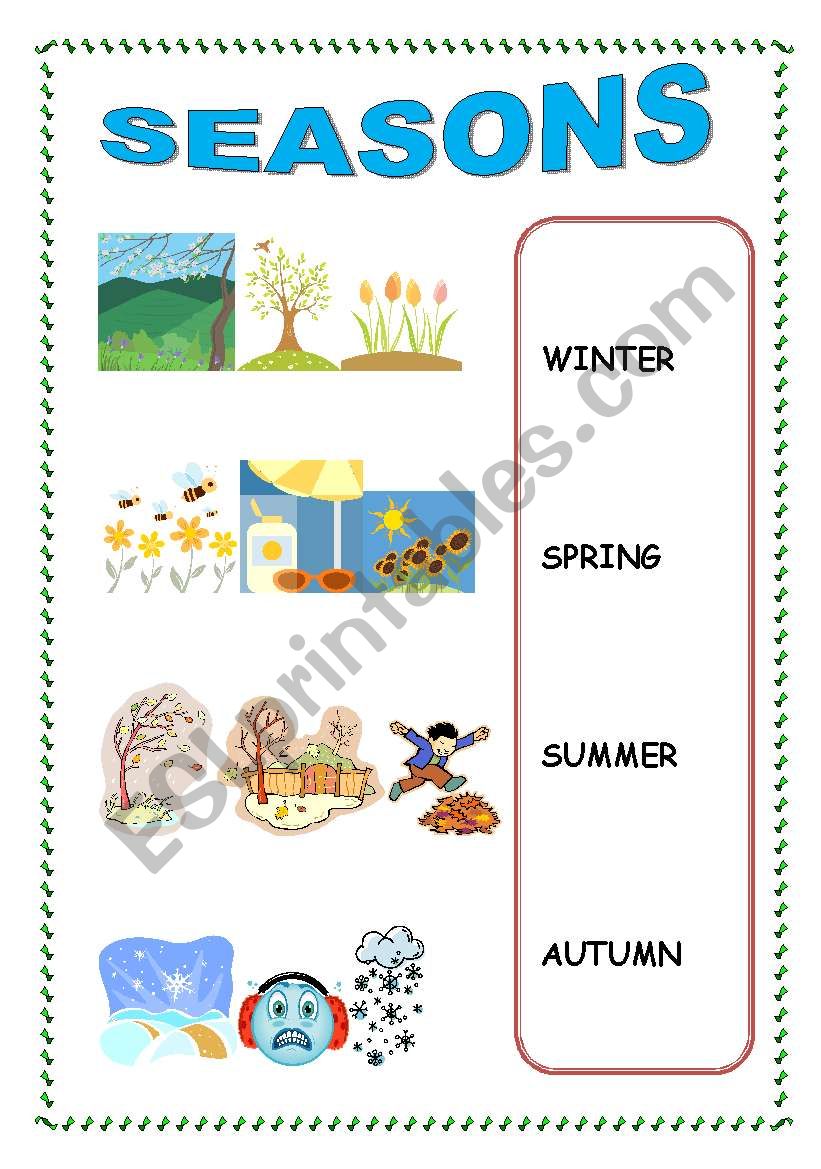 Which Season? worksheet