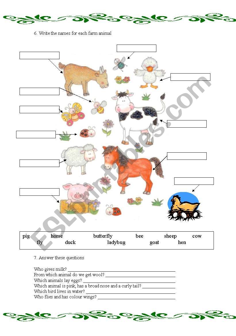 Animals and pets 2 worksheet