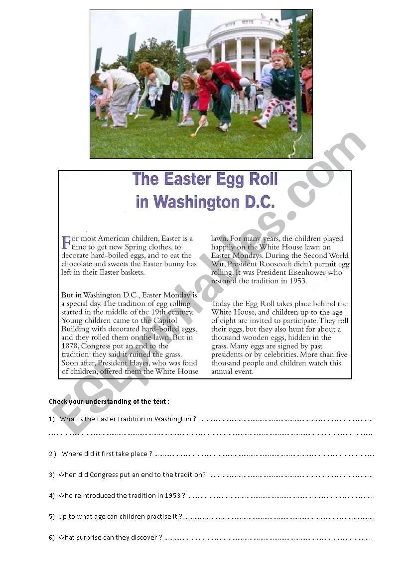 EASTER EGG ROLL in WASHINGTON DC 