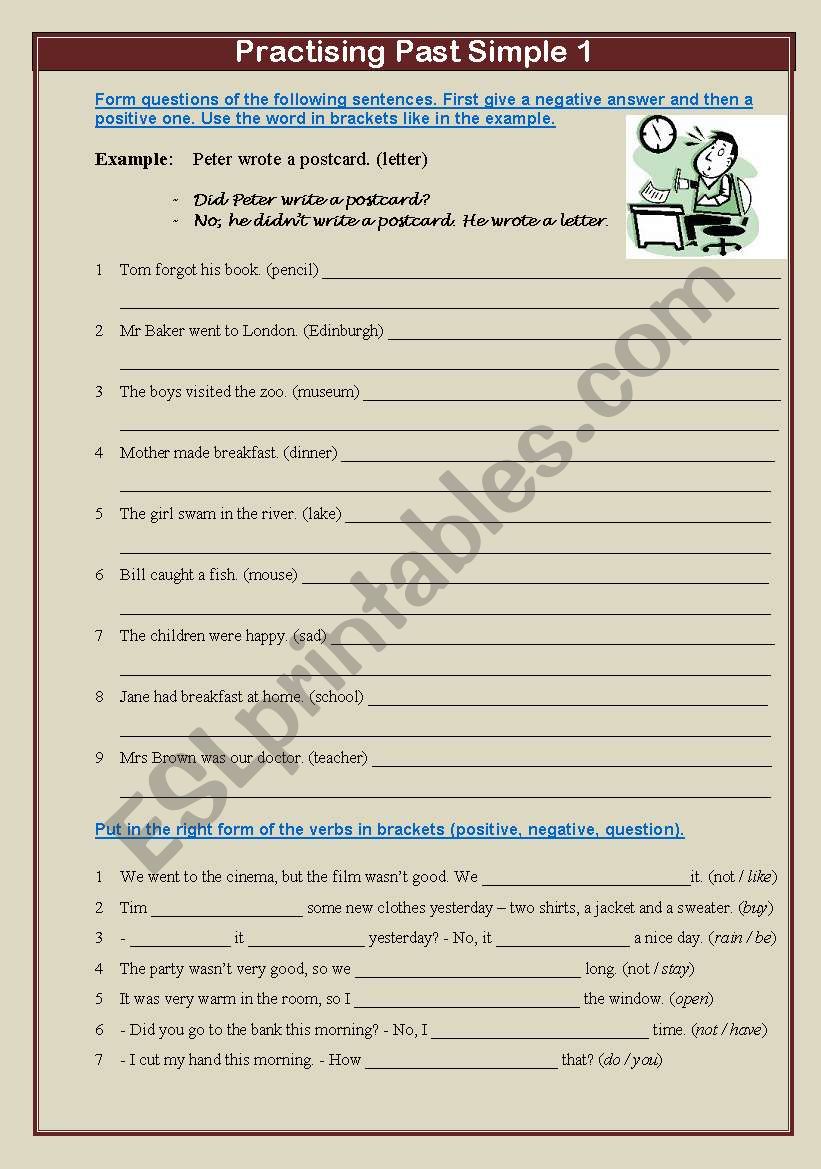 practising-past-simple-1-esl-worksheet-by-ottilein