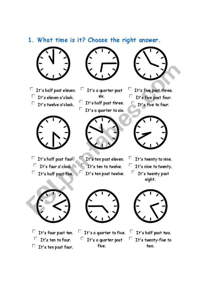 the hours worksheet