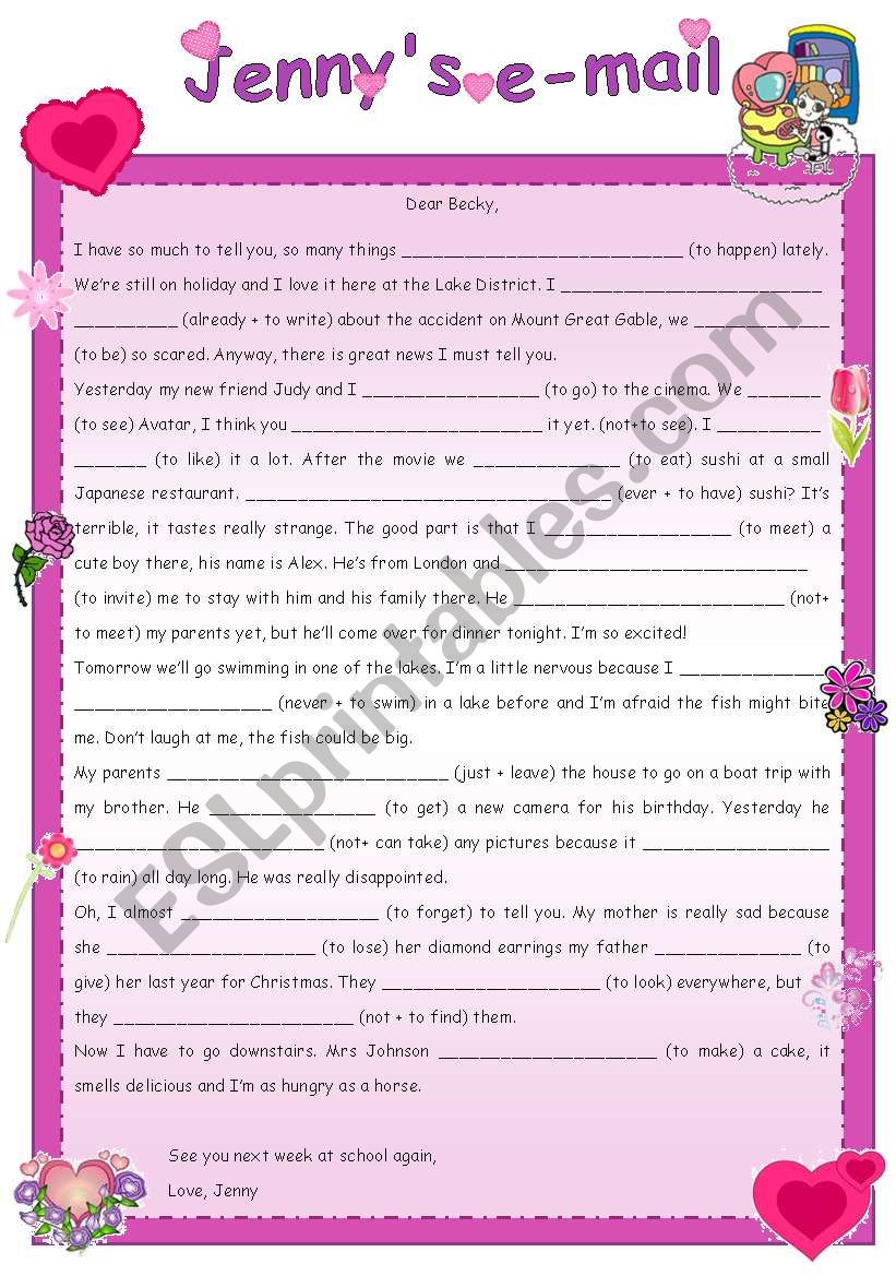 simple past - present perfect in context (editable+key)