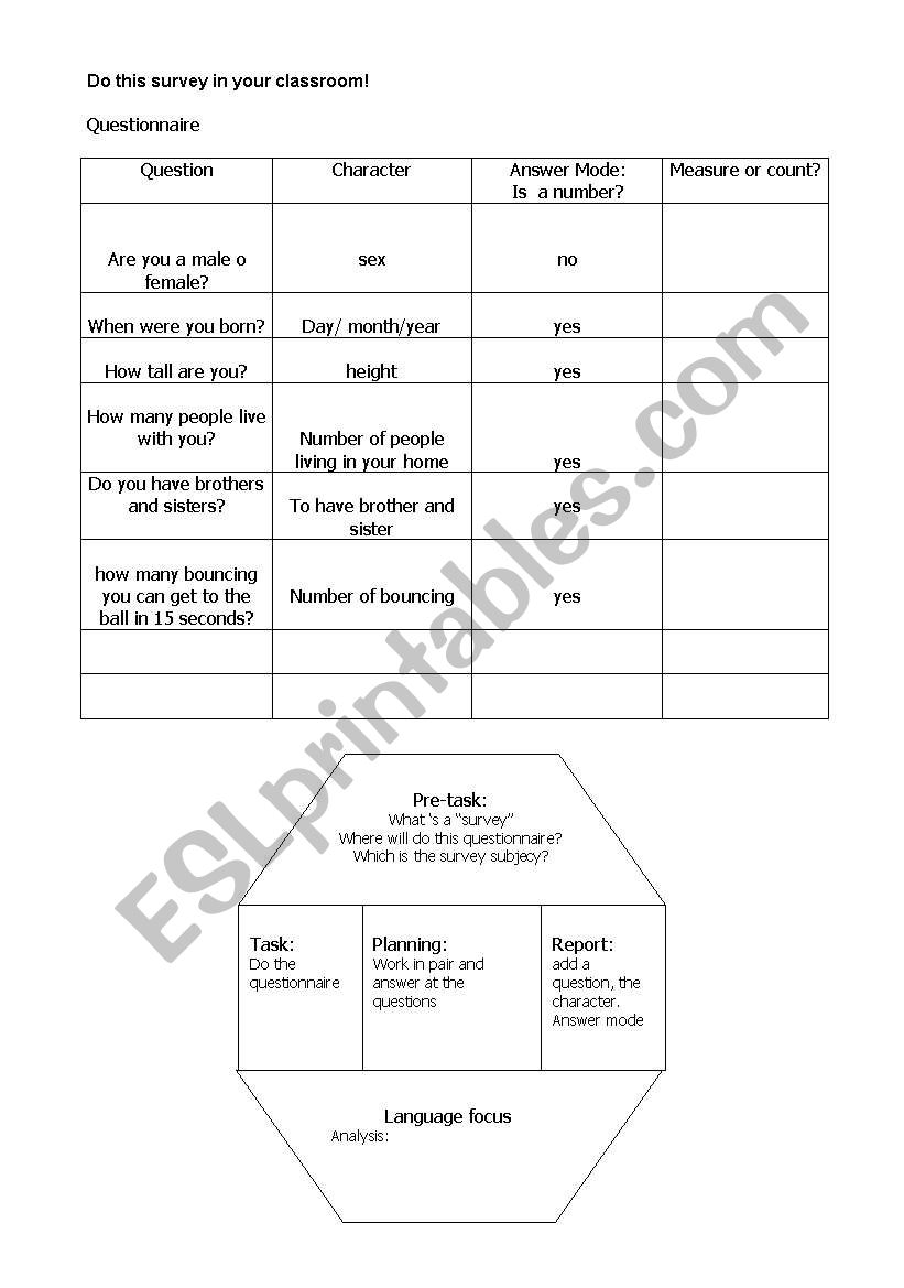 Do this survey in your classroom!