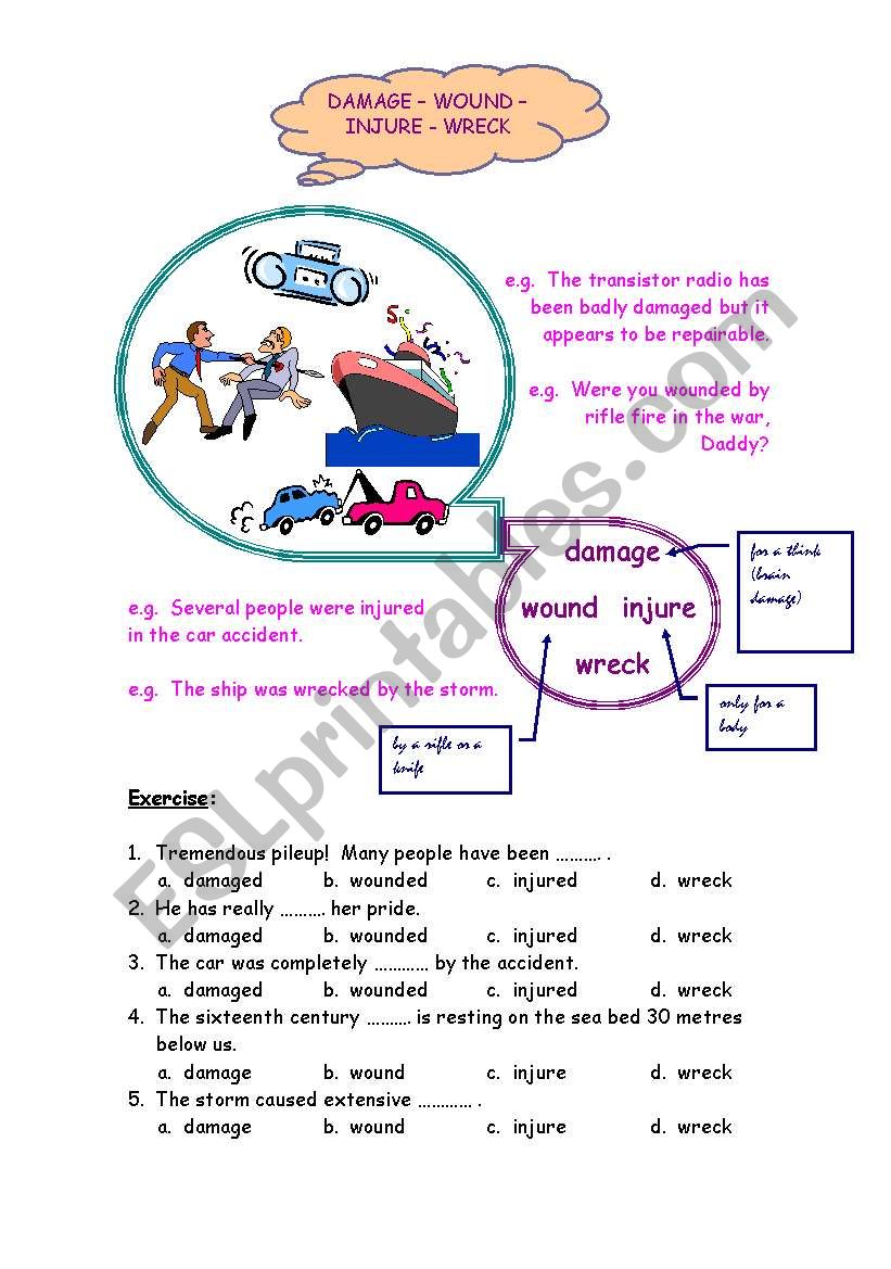 confusing words worksheet