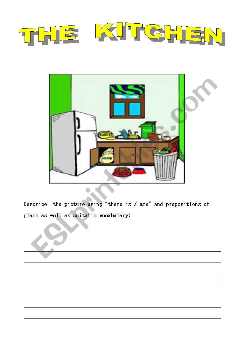 the kitchen worksheet