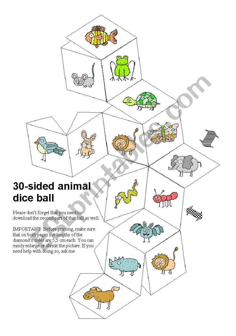 Animal Dominoes / Matching Follow-Up Dice / Ball Part 1/2 (by blunderbuster)