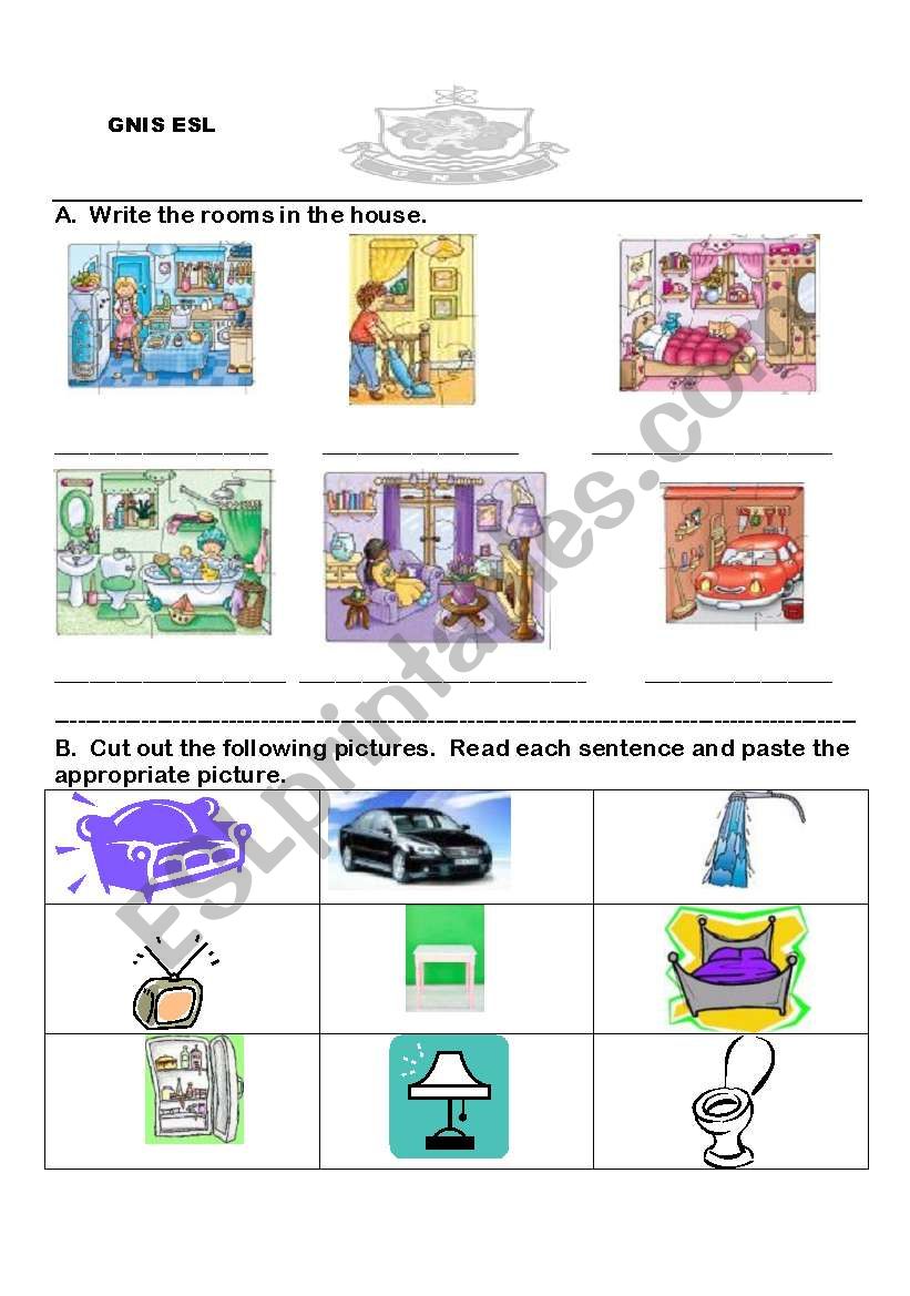 house practice worksheet