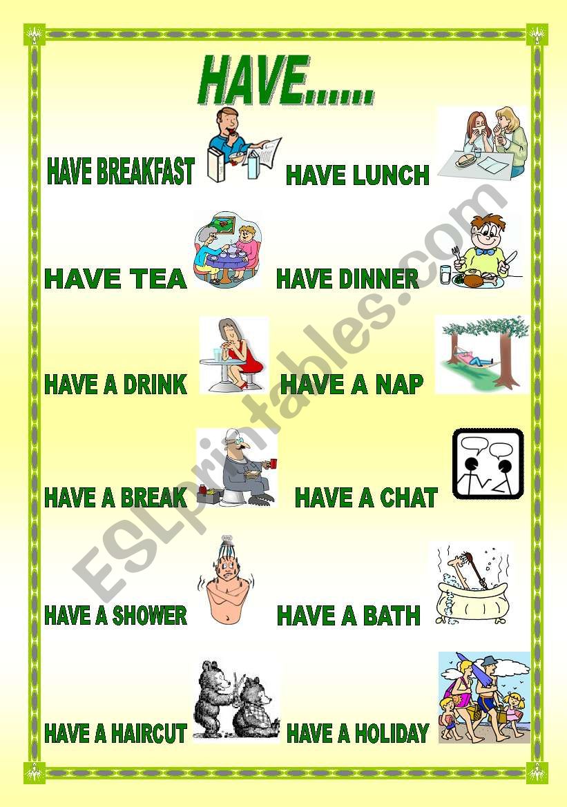 COLLOCATIONS WITH 