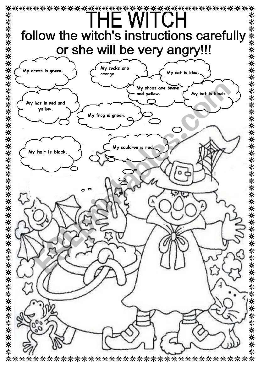 THE WITCH  worksheet