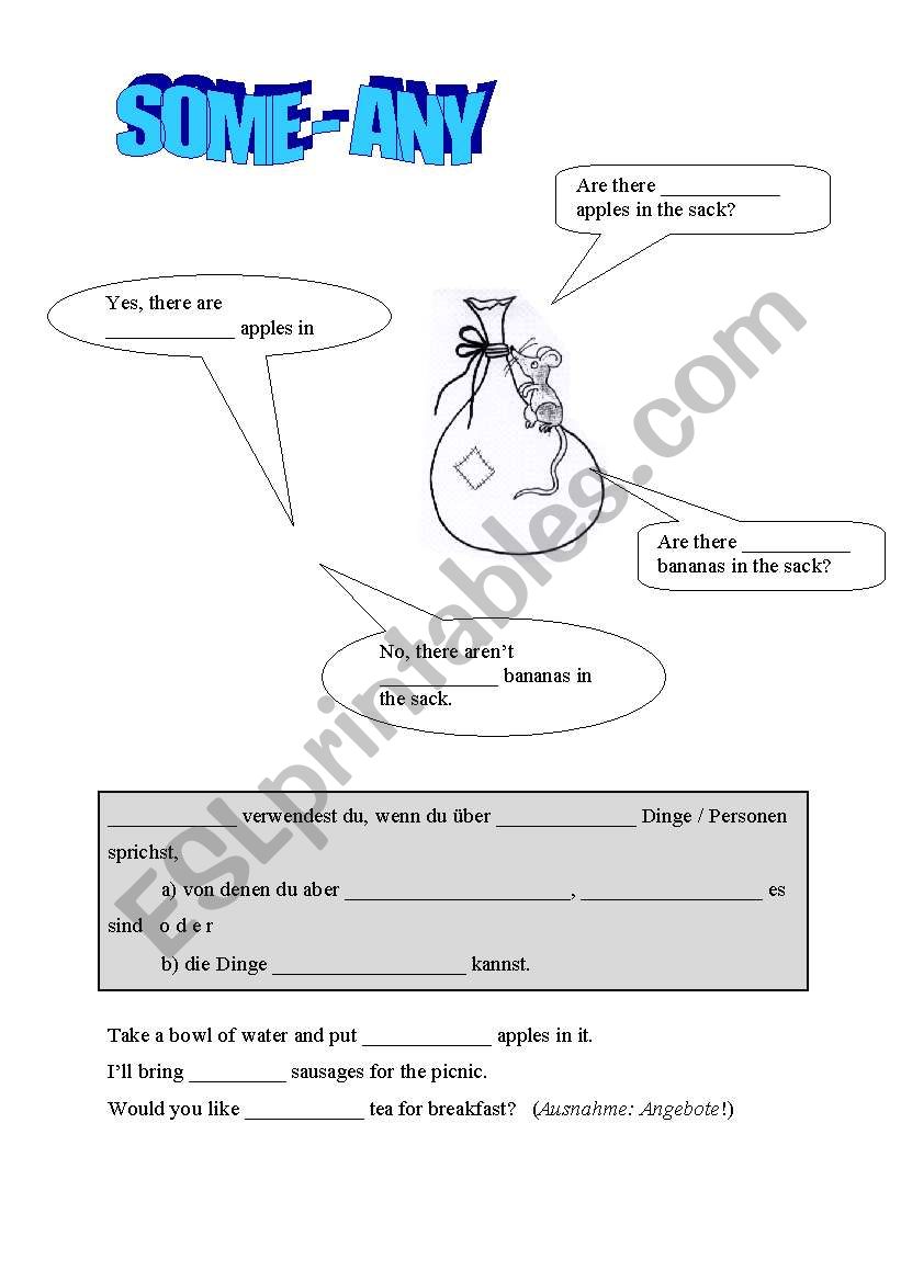 Some or Any worksheet