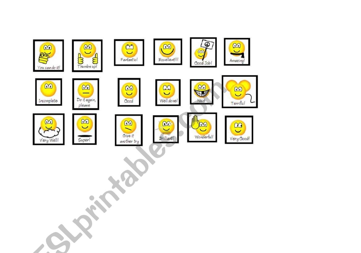 Stickers worksheet