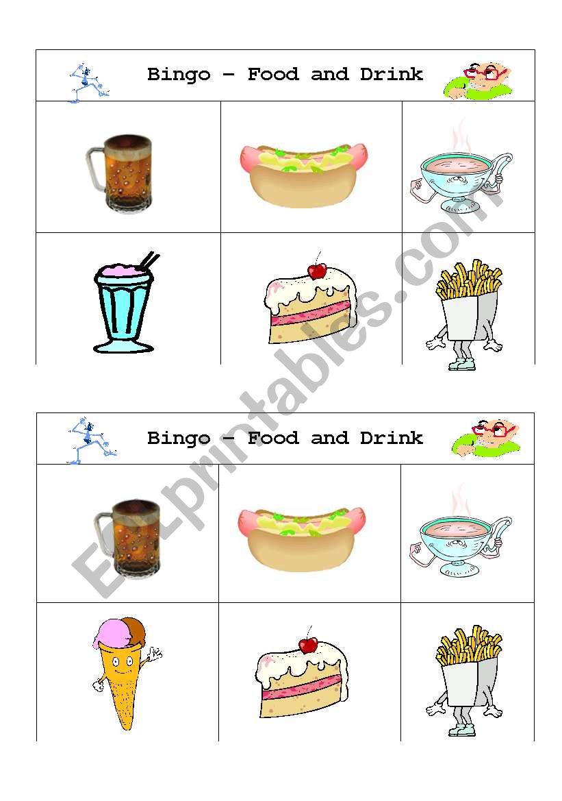 Bingo Food3 worksheet