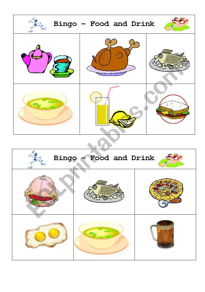 Bingo Food4 worksheet