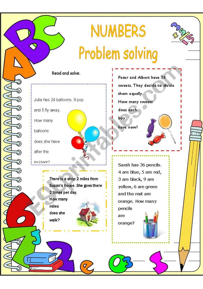 problem solving tasks for esl students