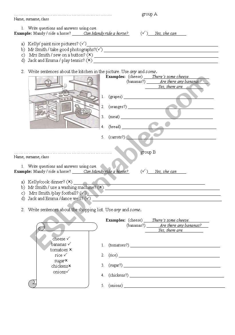 Nouns worksheet