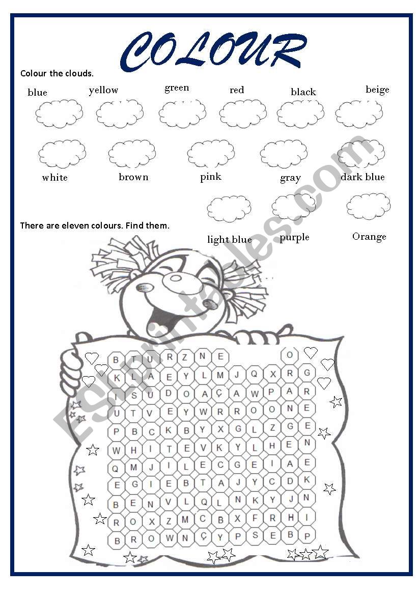 COLOURS worksheet