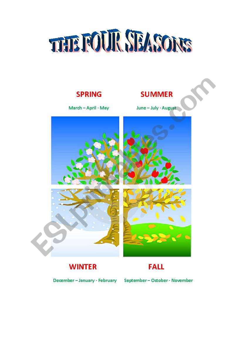 the four seasons worksheet