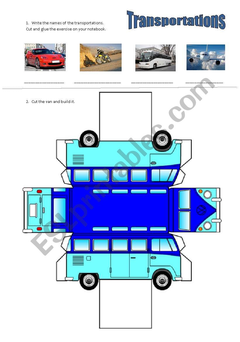 Transportations  worksheet