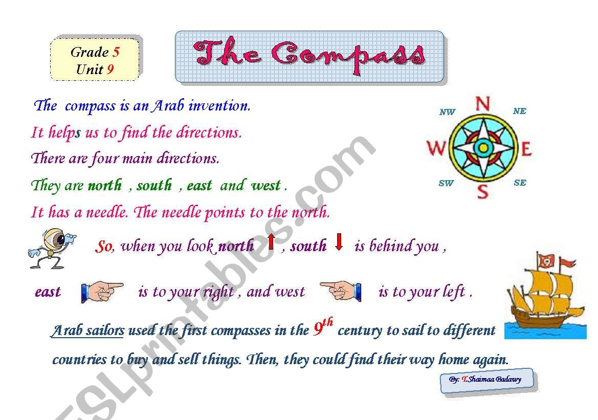 The Compass worksheet
