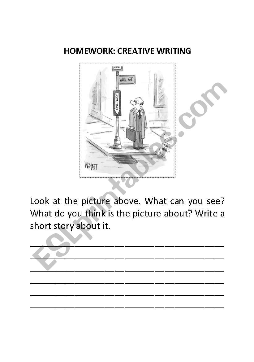 creative story writing worksheet