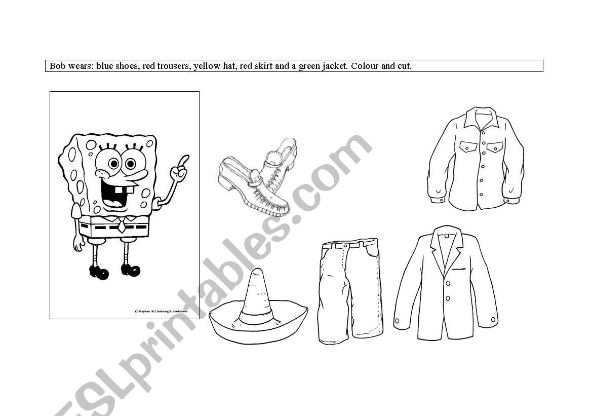 BOB CLOTHES worksheet