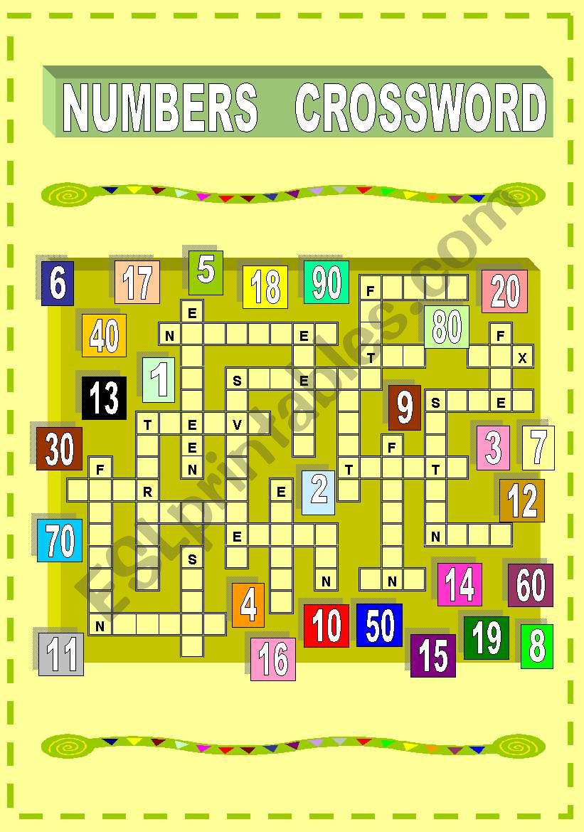 number crosswords puzzles number crosswords puzzles