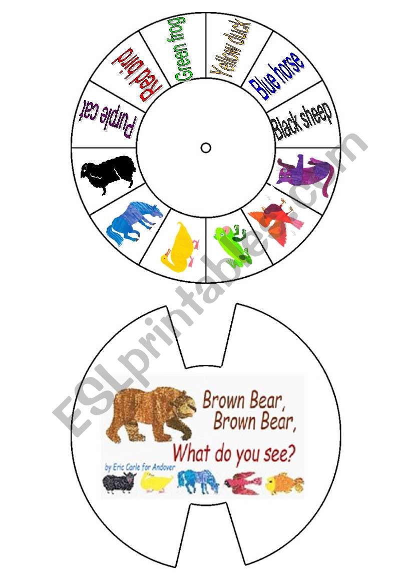 Brown bear, what do you see? worksheet