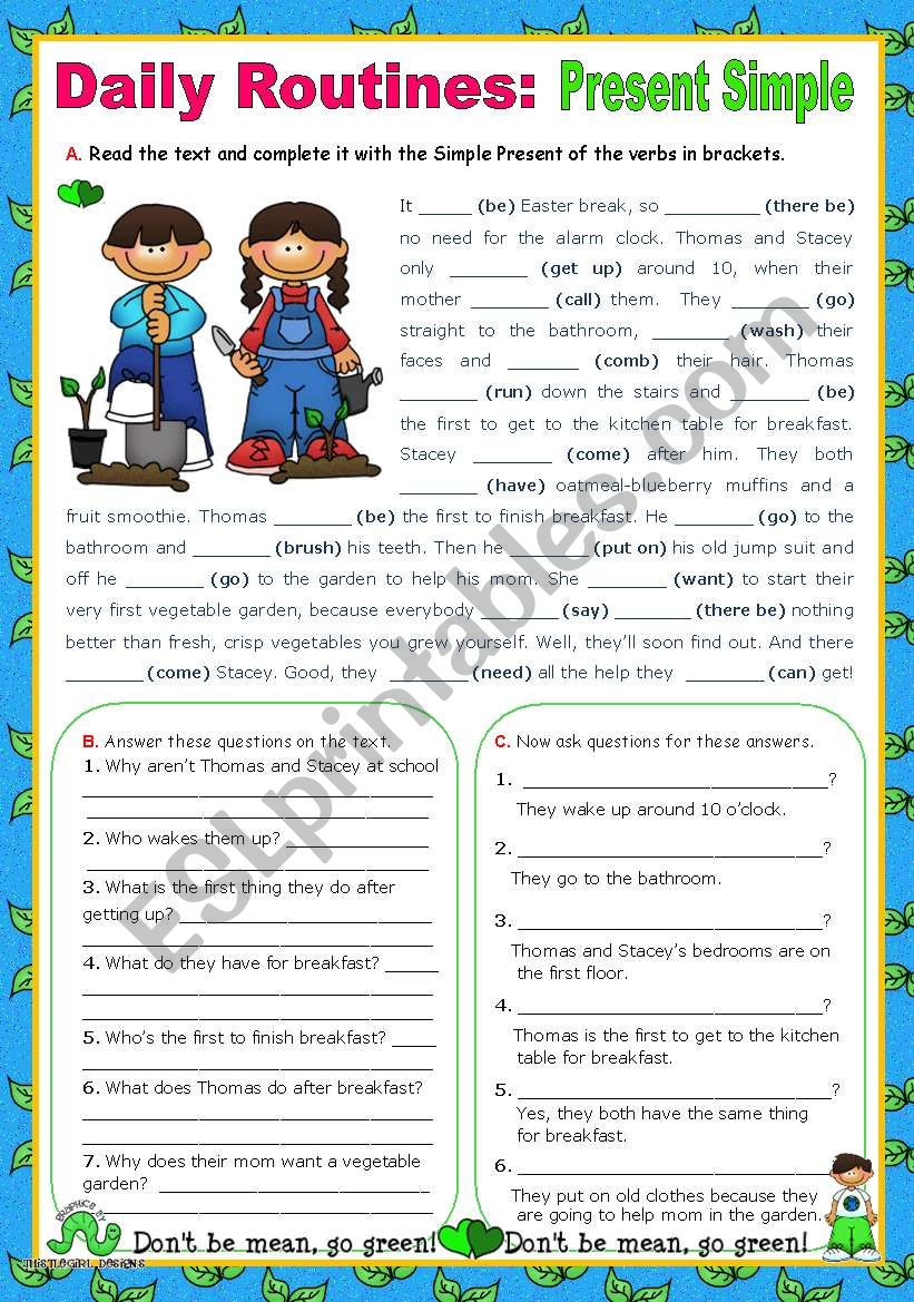 Present simple routine. Упражнения Daily Routine present simple. Present simple Daily Routine for Kids. Текст в present simple Daily Routine. Present simple Daily Routine.