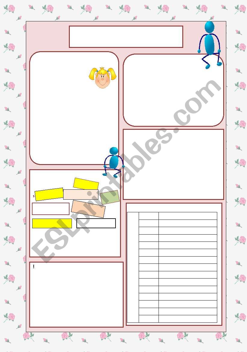 PINK Template worksheet