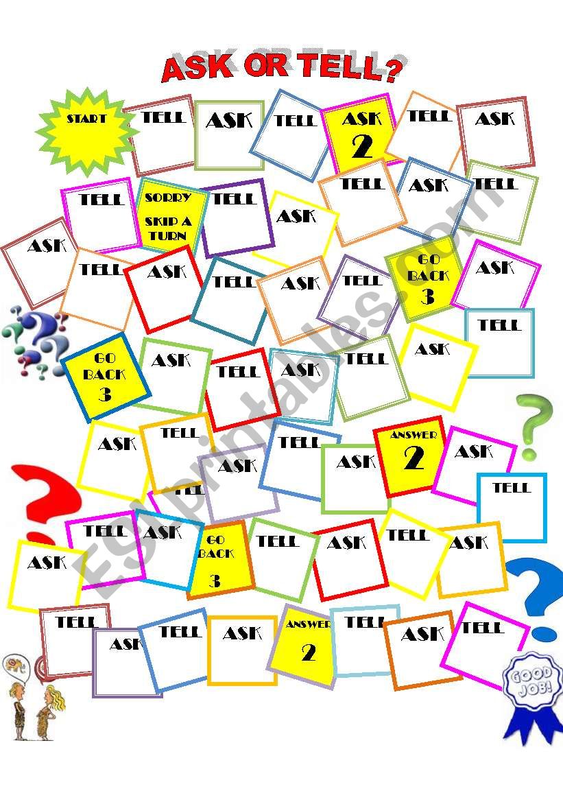 conversation board game worksheet